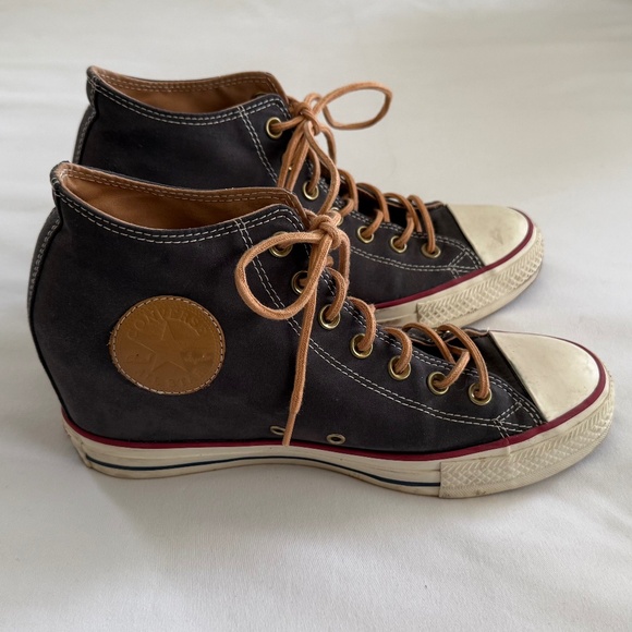 NWT Converse Chuck Taylor Lux Mid Wedge Sneakers size 10.5 - Picture 6 of 6